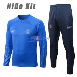 Sudadera De Entrenamiento PSG 2022/2023 Niño Kit Azul Real