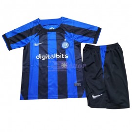 Camiseta Inter de Milan 1ª Equipación 2022/2023 Niño Kit