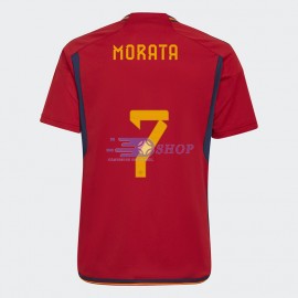 Camiseta Morata 7 España 1ª Equipación 2022 Mundial