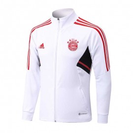 Chaqueta Bayern Múnich 2022/2023 Blanco con Rayas Rojas