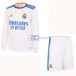 Camiseta Real Madrid 1ª Equipación 2021/2022 ML Niño Kit