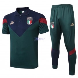 Polo Italia 2020 Kit Verde Oscuro