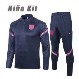 Sudadera de Entrenamiento Inglaterra 2020 Niño Kit Azul Marino