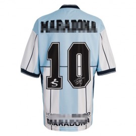 Camiseta Argentina 1ª Equipación Maradona 10 Retro 2001