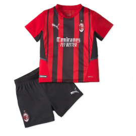 Camiseta AC Milan 1ª Equipación 2021/2022 Niño Kit