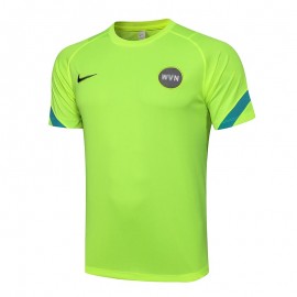 Camiseta de Entrenamiento Inter De Milan 2021/2022 Verde Fluorescente