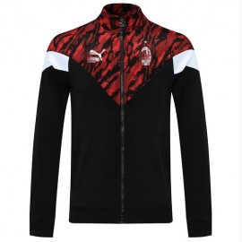 Chaqueta AC Milan 2021/2022 Cuello Alto Negro/Rojo/Blanco