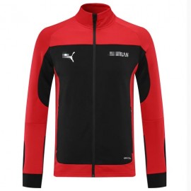 Chaqueta AC Milan 2021/2022 Cuello Alto Rojo/Negro