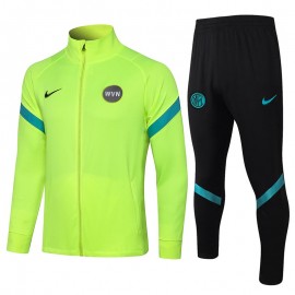 Chandal Inter de Milan 2021/2022 Cuello Alto Verde Fluorescente