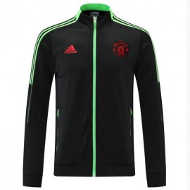 Chaqueta Manchester United 2021/2022 Cuello Alto Negro/Verde