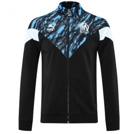 Chaqueta Olympique Marsella 2021/2022 Cuello Alto Negro/Azul