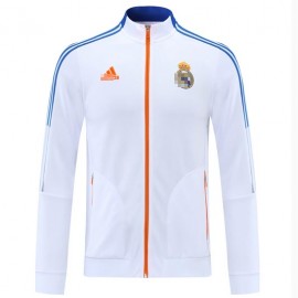 Chaqueta Real Madrid 2021/2022 Cuello Alto Blanco/Azul