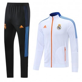 Chandal Real Madrid 2021/2022 Cuello Alto Blanco/Azul