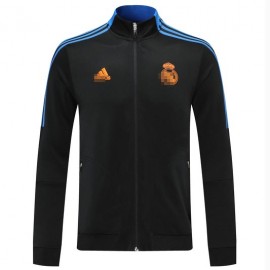 Chaqueta Real Madrid 2021/2022 Cuello Alto Negro/Azul