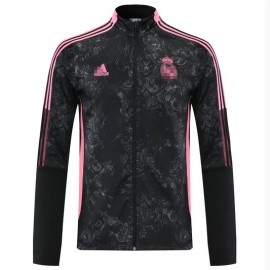 Chaqueta Real Madrid 2021/2022 Cuello Alto Negro/Rosa