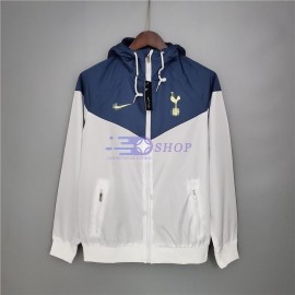 Cortavientos Tottenham Hotspur 2021/2022 Con Capucha Blanco/Azul