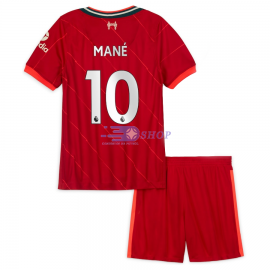 Camiseta Mané 10 Liverpool 1ª Equipación 2021/2022 Niño Kit