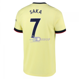 Camiseta Saka 7 Arsenal 2ª Equipación 2021/2022