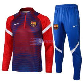 Sudadera De Entrenamiento Barcelona 2021/2022 Kit Azul/Rojo