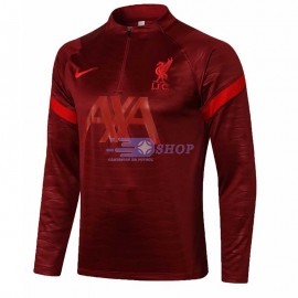 Sudadera De Entrenamiento Liverpool 2021/2022 Rojo Oscuro