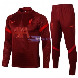 Sudadera De Entrenamiento Liverpool 2021/2022 Kit Rojo Oscuro