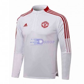 Sudadera De Entrenamiento Manchester United 2021/2022 Blanco