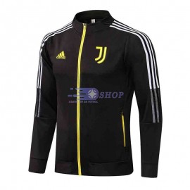 Chaqueta Juventus 2021/2022 Cuello Alto Negro Cremallera de Amarillo