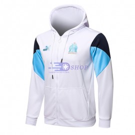 Chaqueta Olympique Marsella 2021/2022 Con Capucha Blanco