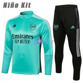 Sudadera De Entrenamiento Arsenal 2021/2022 Niño Kit Verde