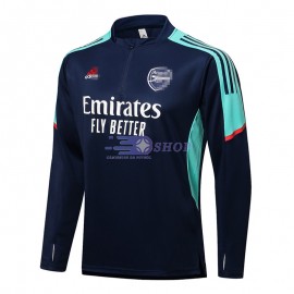 Sudadera de Entrenamiento Arsenal FC 2021/2022 Azul Marino/Verde