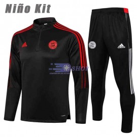 Sudadera De Entrenamiento Bayern Munich 2021/2022 Niño Kit Gris Oscuro