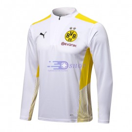 Sudadera de Entrenamiento Borussia Dortmund 2021/2022 Blanco/Amarillo