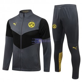 Chándal Borussia Dortmund 2021/2022 Cuello Alto Gris/Negro