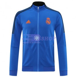 Chaqueta Real Madrid 2021/2022 Cuello Alto Azul Real