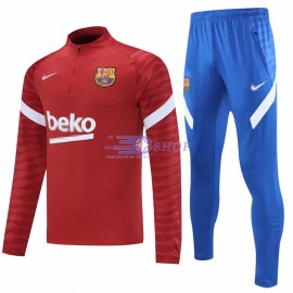 Sudadera De Entrenamiento Barcelona 2021/2022 Kit Rojo