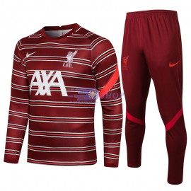 Sudadera de Entrenamiento Liverpool 2021/2022 Cuello Redondo Kit Rojo