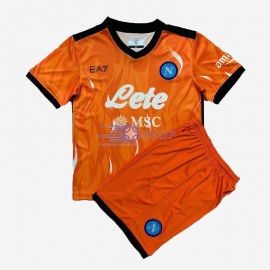 Camiseta de Portero Napoli 2021/2022 Naranja Niño Kit