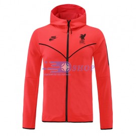 Chaqueta Liverpool 2021/2022 Con Capucha Naranja