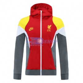 Chaqueta Liverpool 2021/2022 Con Capucha Rojo/Gris