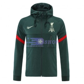 Chaqueta Liverpool 2021/2022 Con Capucha Verde