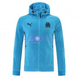 Chaqueta Olympique Marsella 2021/2022 Con Capucha Azul