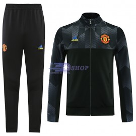 Chandal Manchester United 2021/2022 Cuello Alto Negro/Gris