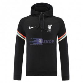 Sudadera De Entrenamiento Liverpool 2021/2022 Negro Con Rayas