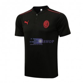 Polo AC Milan 2021/2022 Negro/Rojo