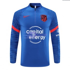 Sudadera De Entrenamiento Atlético de Madrid 2021/2022 Azul/Rojo