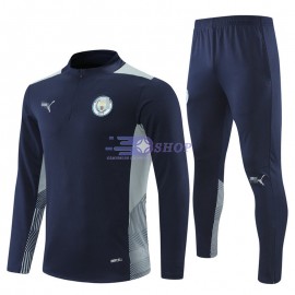 Sudadera De Entrenamiento Manchester City 2021/2022 Kit Negro/Blanco