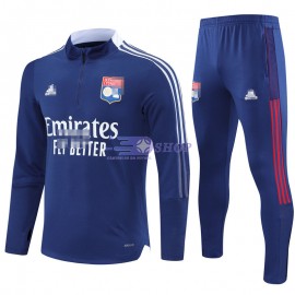 Sudadera De Entrenamiento Olympique Lyon 2021/2022 Kit Azul