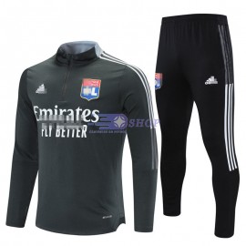 Sudadera De Entrenamiento Olympique Lyon 2021/2022 Kit Gris