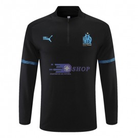 Sudadera De Entrenamiento Olympique Marsella 2021/2022 Negro/Azul