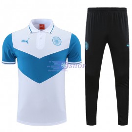 Polo Manchester City 2022/2023 Kit Blanco/Azul